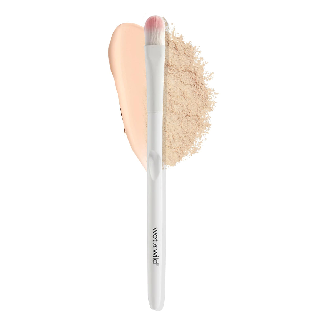 wet n wild Foundation Brush, Densely-Packed Synthetic Fiber Bristles for Liquid, Cream & Powder, Ergonomic Handle for Comfortable Control