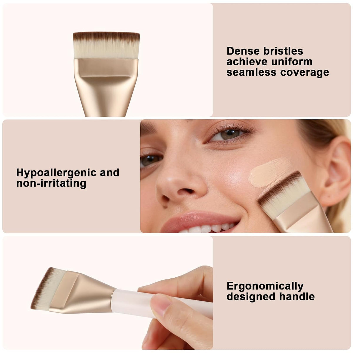 Flat Foundation Brush, Korean Spatula Foundation Brush