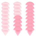 24 Pieces Powder Puff, Triangle Makeup Puff Cotton Powder Face Washable Body Powder Puff for Loose Powder Body Cosmetic Foundation Sponge Makeup Tool (8B8W8N)