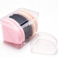Ocim 10Pcs Triangle Powder Puff Face Makeup,Setting,With Case,Black