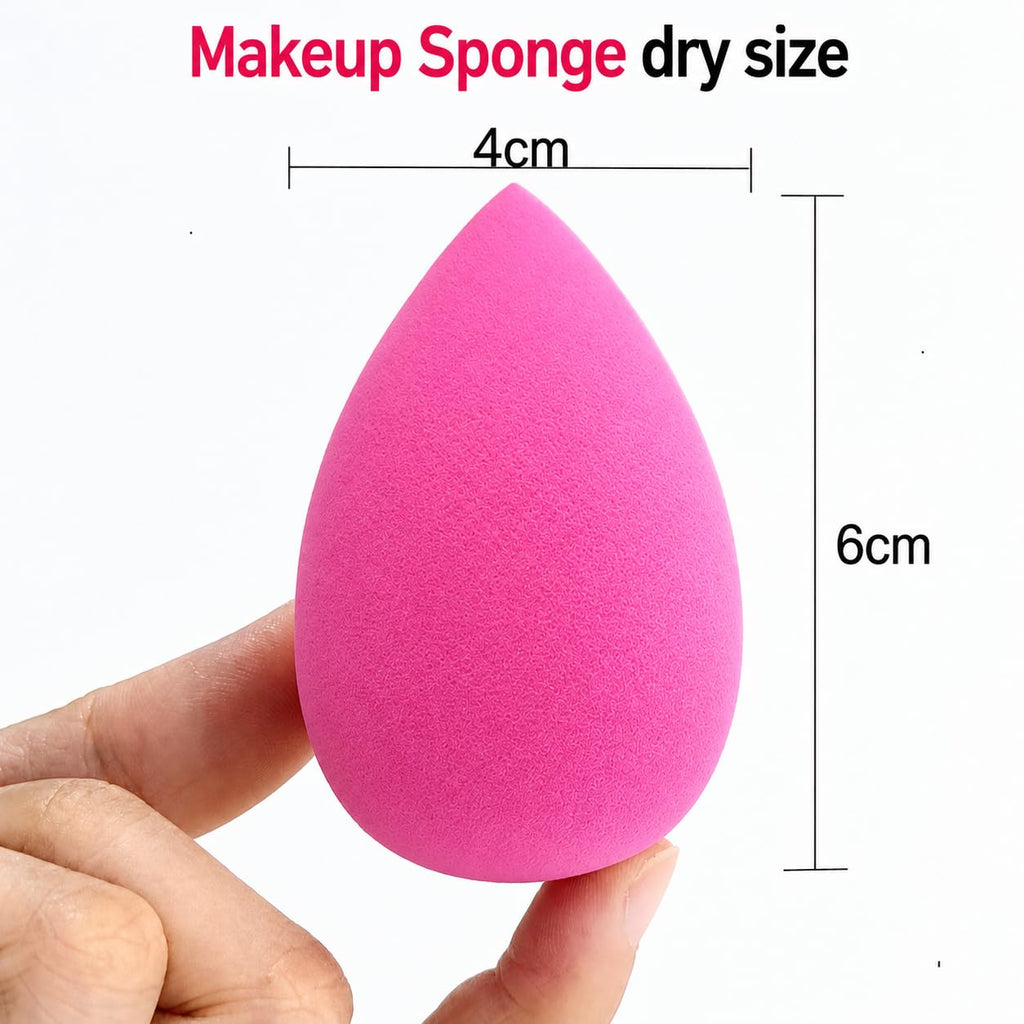 Makeup Sponge Latex-Free Wet & Dry Dual-Use Soft Beauty Sponge for Liquid Cream Powder Foundation, Precise Tip for Full Face Sensitive Skin Makeup Application