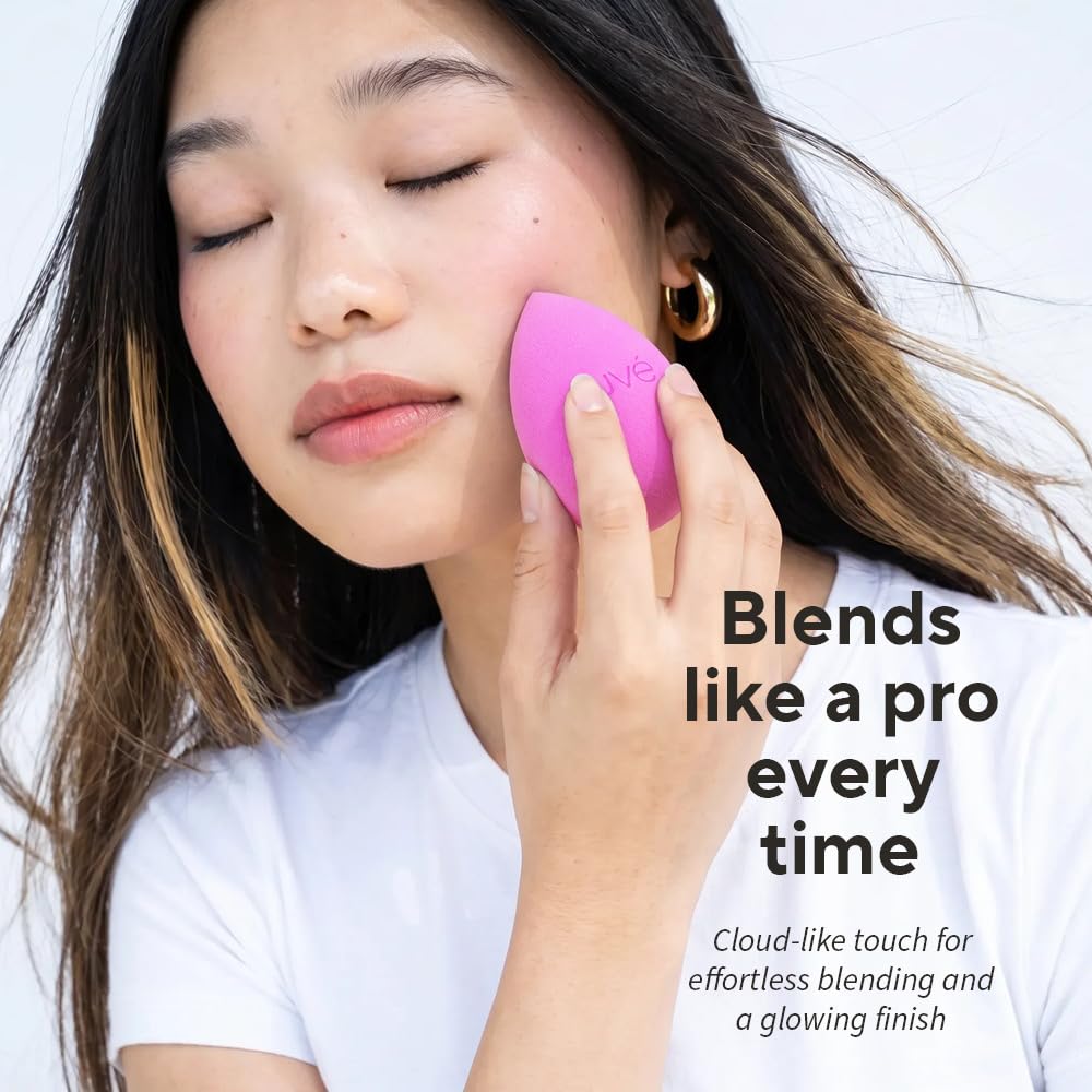 Uvé Makeup Sponge Set, Professional Blender, Pack of 3 (Helio)