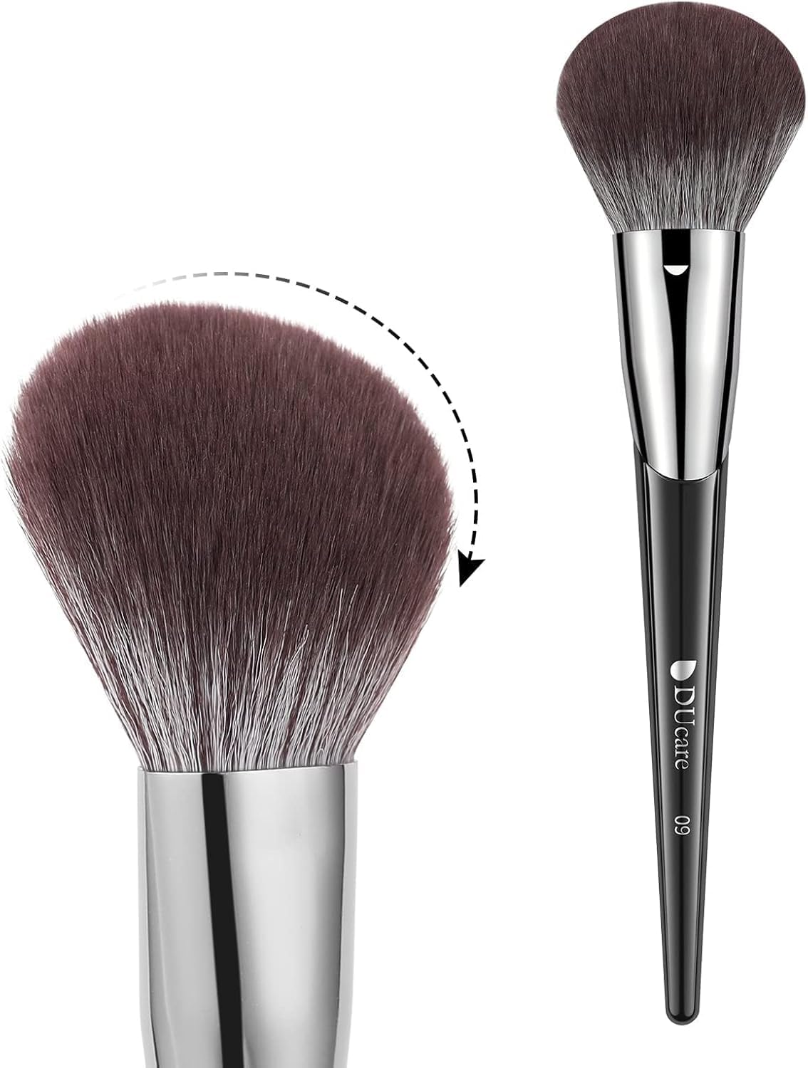 DUcare Flat Foundation Brush for Liquid Makeup, Premium Synthetic Hair Concealer/Kabuki Makeup Brush, Dense Bristles Design, Multi-Purpose Face Brushes for Liquid/Cream/Facial Mask