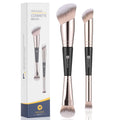 KINGMAS Foundation Concealer Brushes, 2Pcs Premium Duo-End Makeup Brush Set