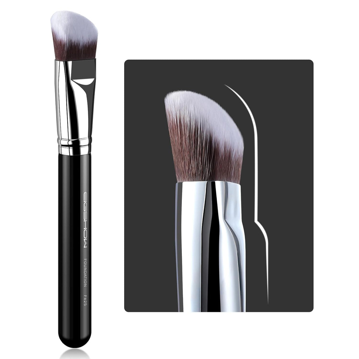 EIGSHOW Pro Slanted Kabuki Foundation Brush, Premium Makeup Brush