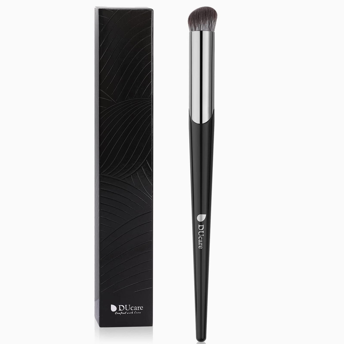 DUcare Flat Foundation Brush for Liquid Makeup, Premium Synthetic Hair Concealer/Kabuki Makeup Brush, Dense Bristles Design, Multi-Purpose Face Brushes for Liquid/Cream/Facial Mask