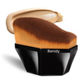 Foundation Brush, Angled Wavy Kabuki Makeup Brush with Protective Case
