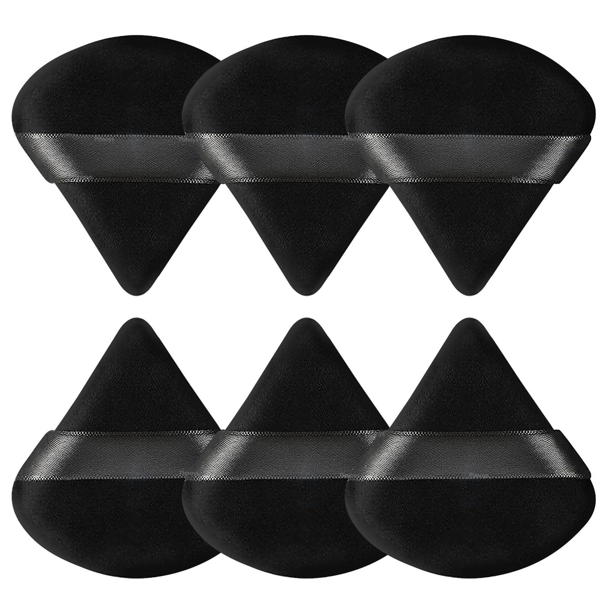 Pimoys 6 Pcs Powder Puffs, Triangle Makeup Sponge (Flesh)