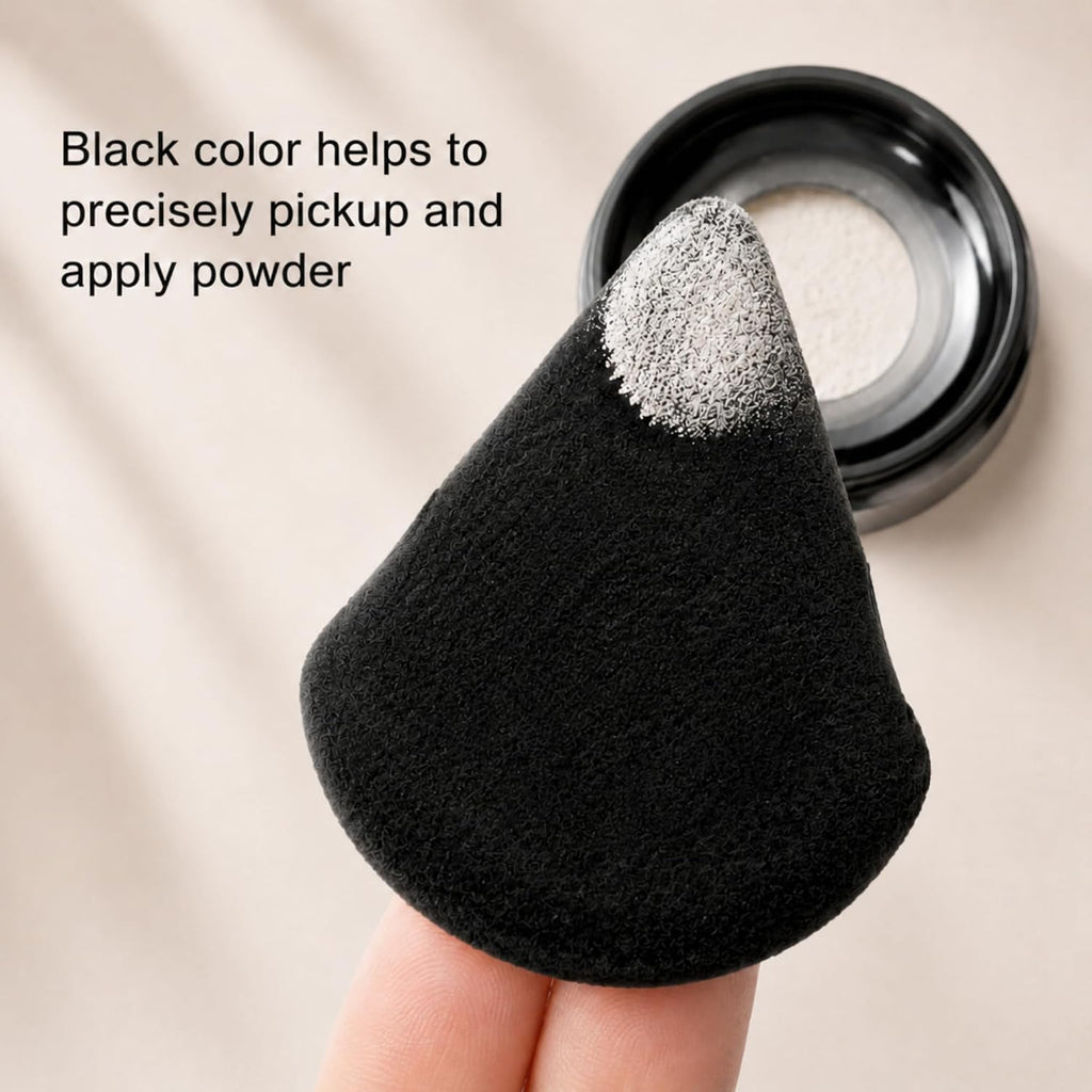 RockFancy Powder Puff 6Pcs, Triangle Powder Puffs for Loose & Foundation