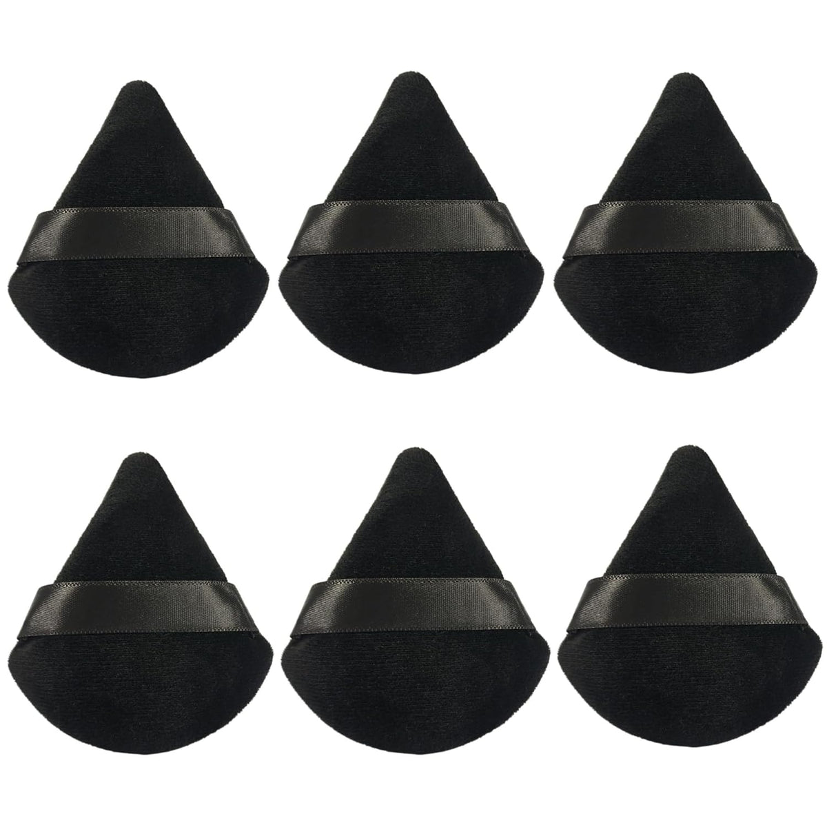 RockFancy Powder Puff 6Pcs, Triangle Powder Puffs for Loose & Foundation