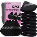 BEAKEY Powder Puff, 12pcs Face Triangle Powder Puffs for Loose & Foundation