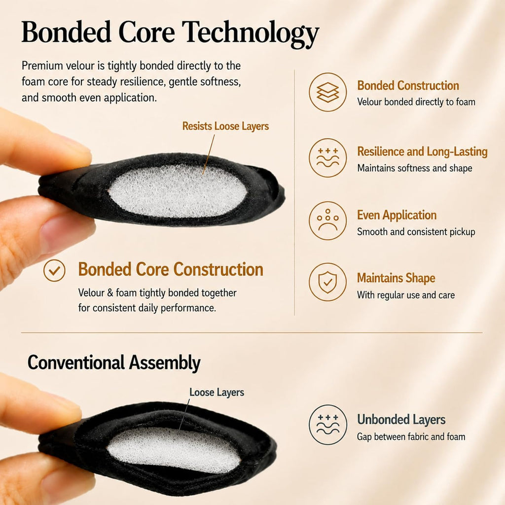 RockFancy Powder Puff 6Pcs, Triangle Powder Puffs for Loose & Foundation