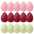 15-Pcs Makeup Sponge Set, Soft Latex-Free Wet&Dry for Foundation, Concealer