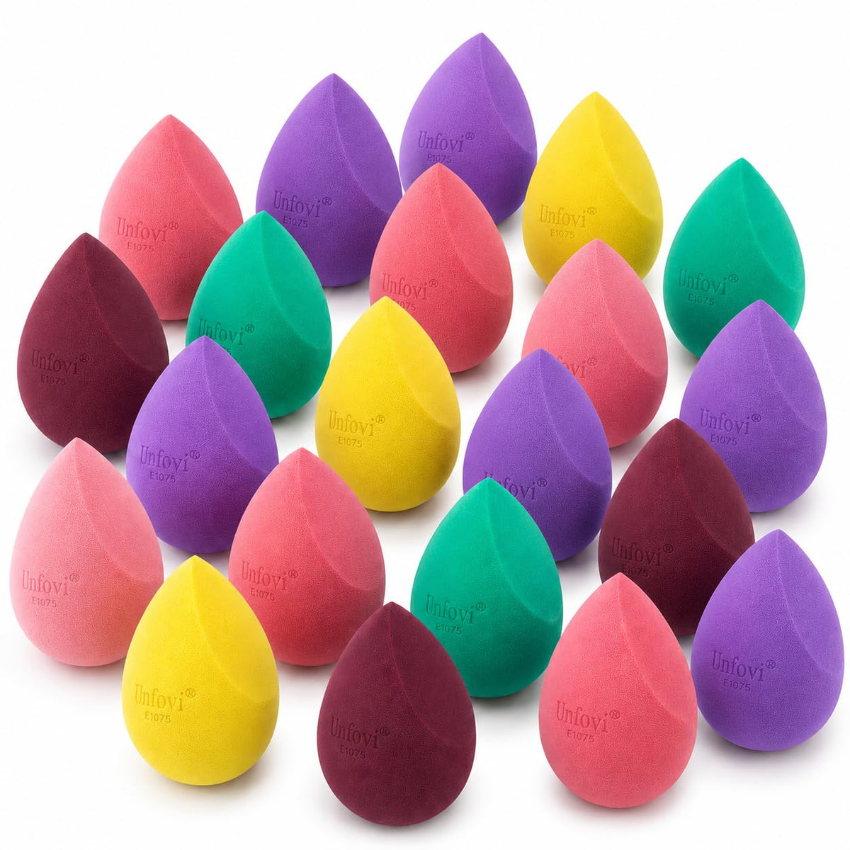 7-Pack Makeup Sponges Set, Cosmetic Sponge for Foundation & Concealer, Latex-Free Reusable Beauty Face Blender, Soft Makeup Blenders for Liquid, Cream, Powder Wet/Dry Application (Multi)