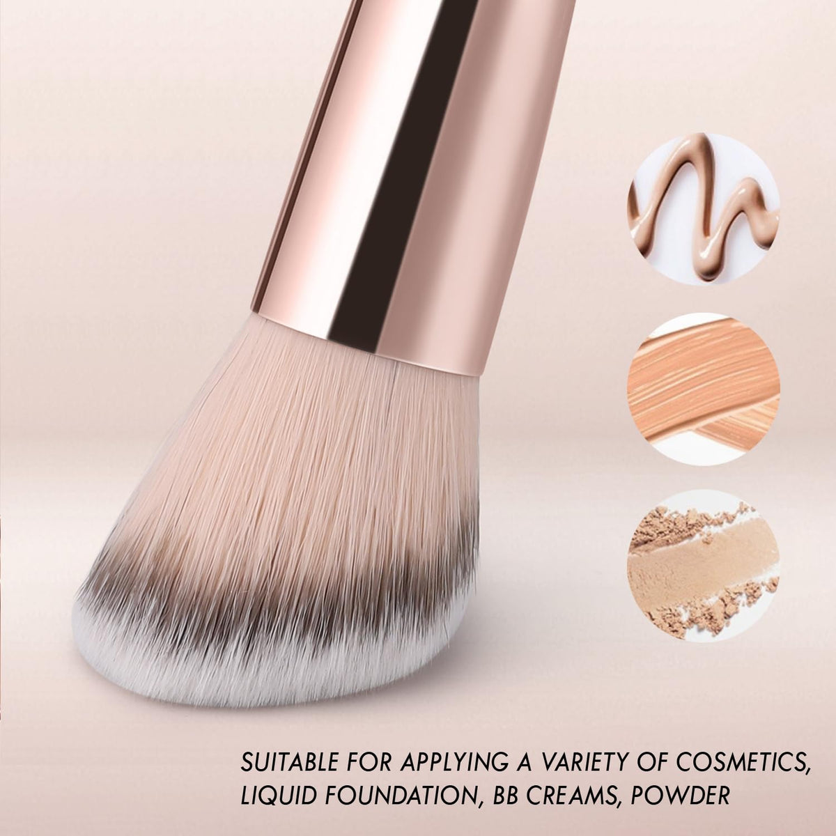 KINGMAS Foundation Makeup Brush, Premium Dual Concealer Bronzer Brushes