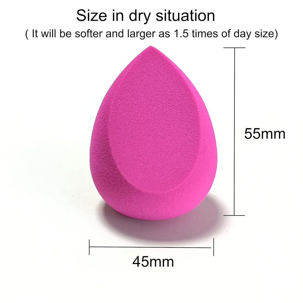 RockFancy Makeup Sponge with Low Absorption and Flawless Finish, Latex Free PU with Wet Dry Use for Foundation, Concealer and Contour, Ideal for Liquid, Cream and Powder for a Smooth Complexion