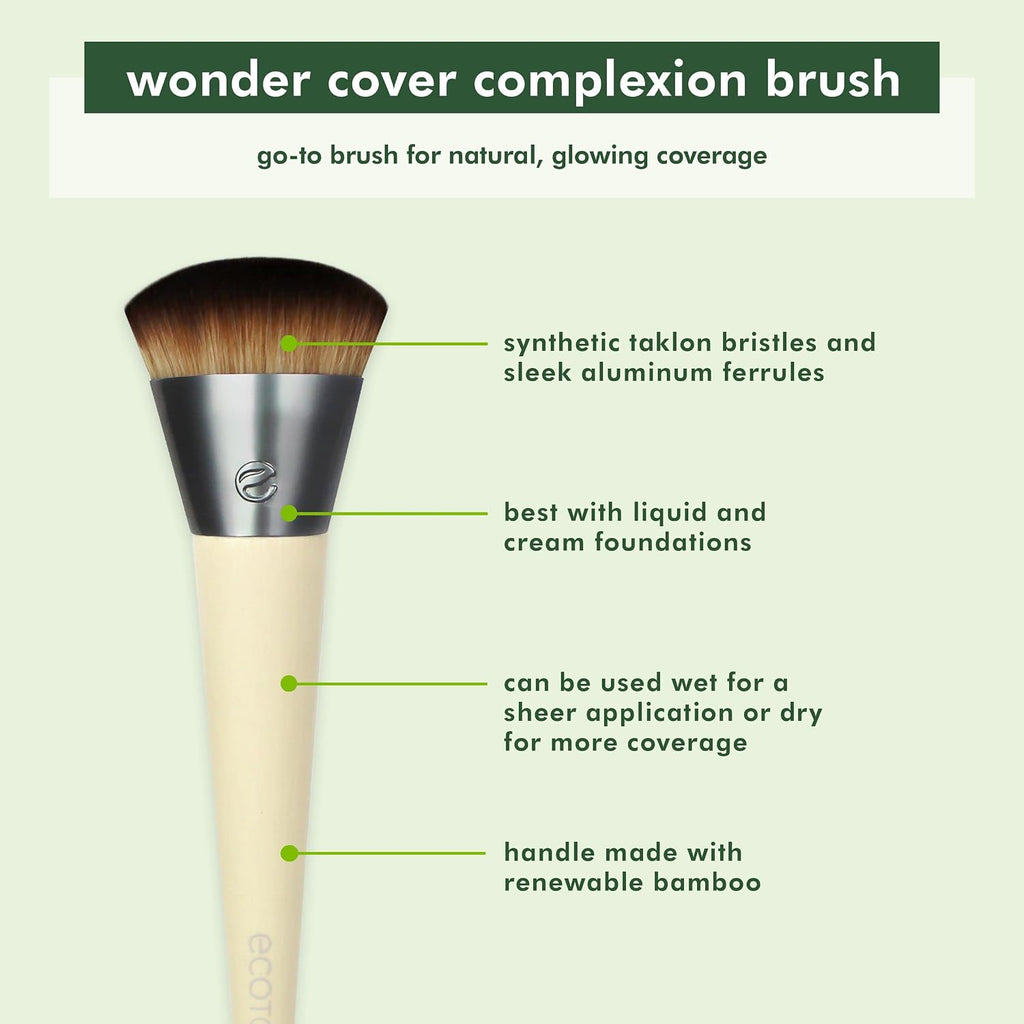 EcoTools Wonder Cover Complexion Brush, Flawless Foundation Application