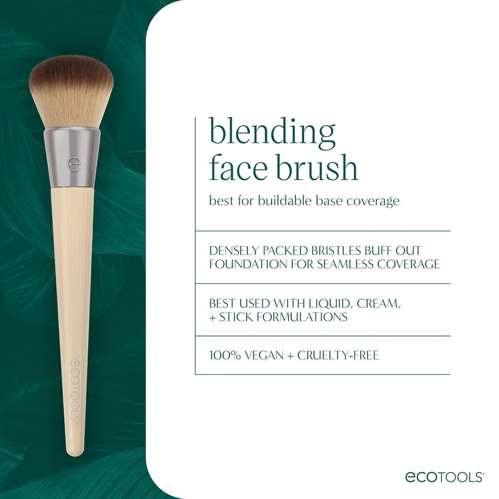 EcoTools Blending Face Makeup Brush for Foundation & Blush, 1 Count
