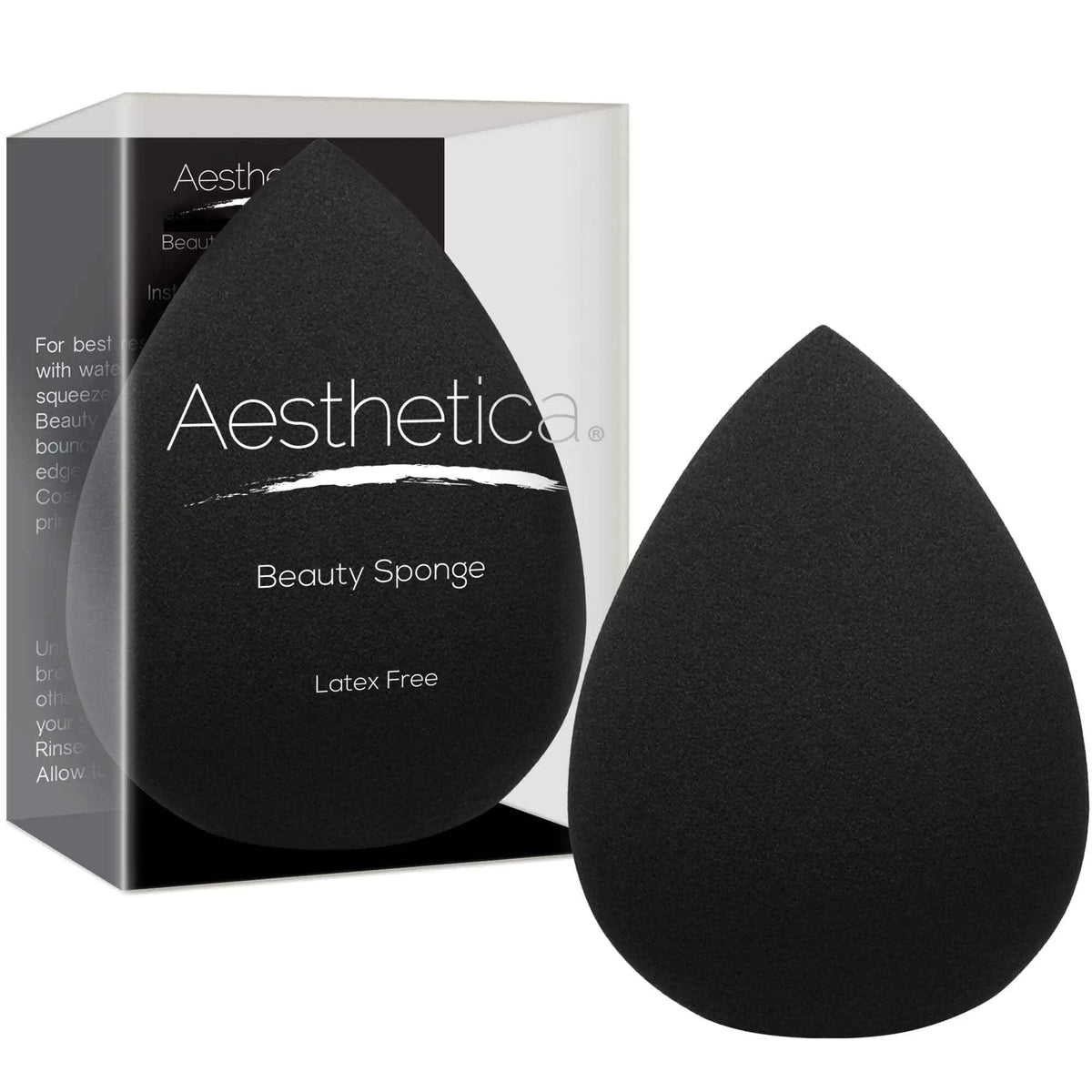 Aesthetica Beauty Sponge Blender, Latex Free & Vegan Makeup Sponge Blender