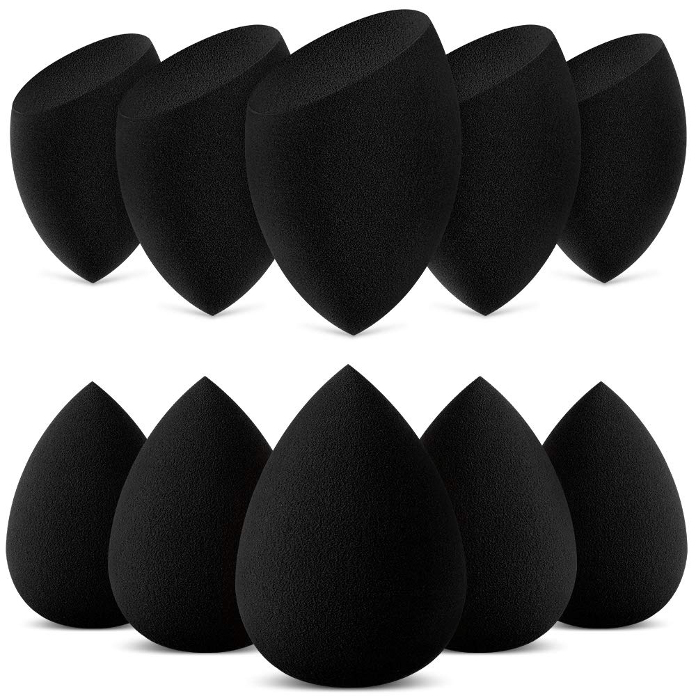 InnoGear Makeup Sponge, 10 Pcs Makeup Sponges Blender Set Beauty Cosmetic Foundation Blending Applicator Puff, Flawless for Liquid Cream Powder (Multi colored)