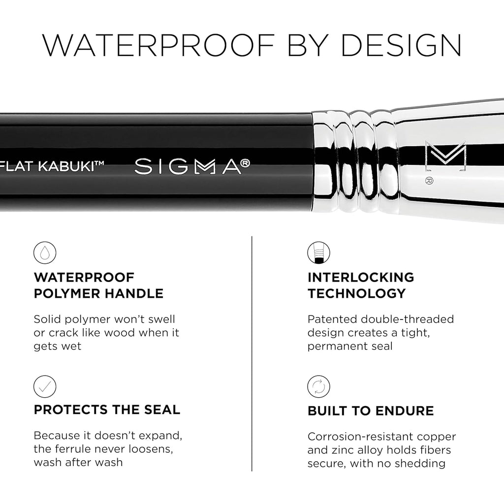 Sigma Beauty F80 Flat Kabuki™ Brush - Makeup Brush for Liquid and Cream