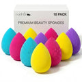 Earth & I - 10-Pack Makeup Sponges: Latex-Free Facial Foundation Blenders