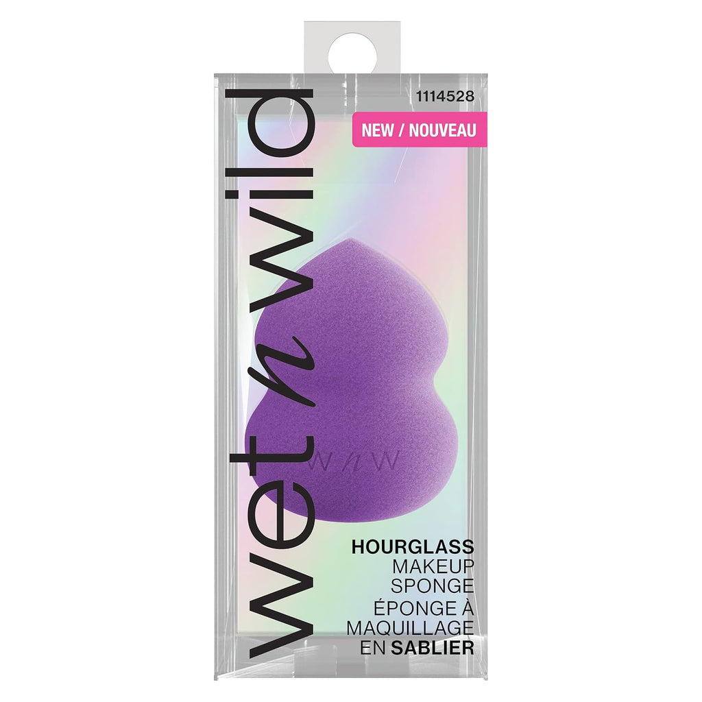 wet n wild Makeup Sponge - Low Product Absorption for Streak-Free Application, Effortless Blending Beauty for a Smooth Professional Looking Finish, Cruelty-Free & Vegan-Hourglass