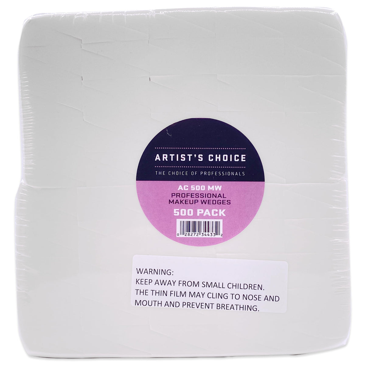 Artist's Choice Makeup Wedges, Triangle Cosmetic Sponges, 100 Pack