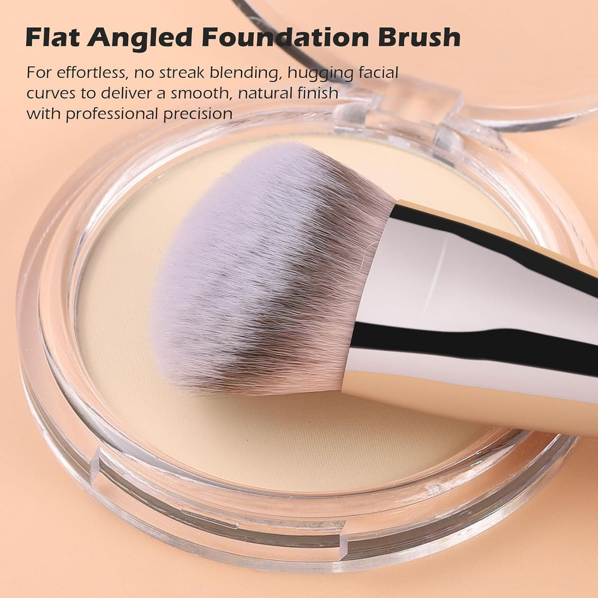 TEOYALL Dual-Ended Brush, Cat Paw Foundation and Under Eye Concealer Brush