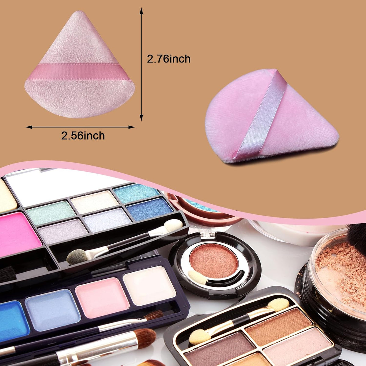 21 pcs Makeup Sponge Bulk:Makeup Sponges 21 Pcs for Liquid, Cream, and Powder, Multi-colored Pink make up sponges for foundation
