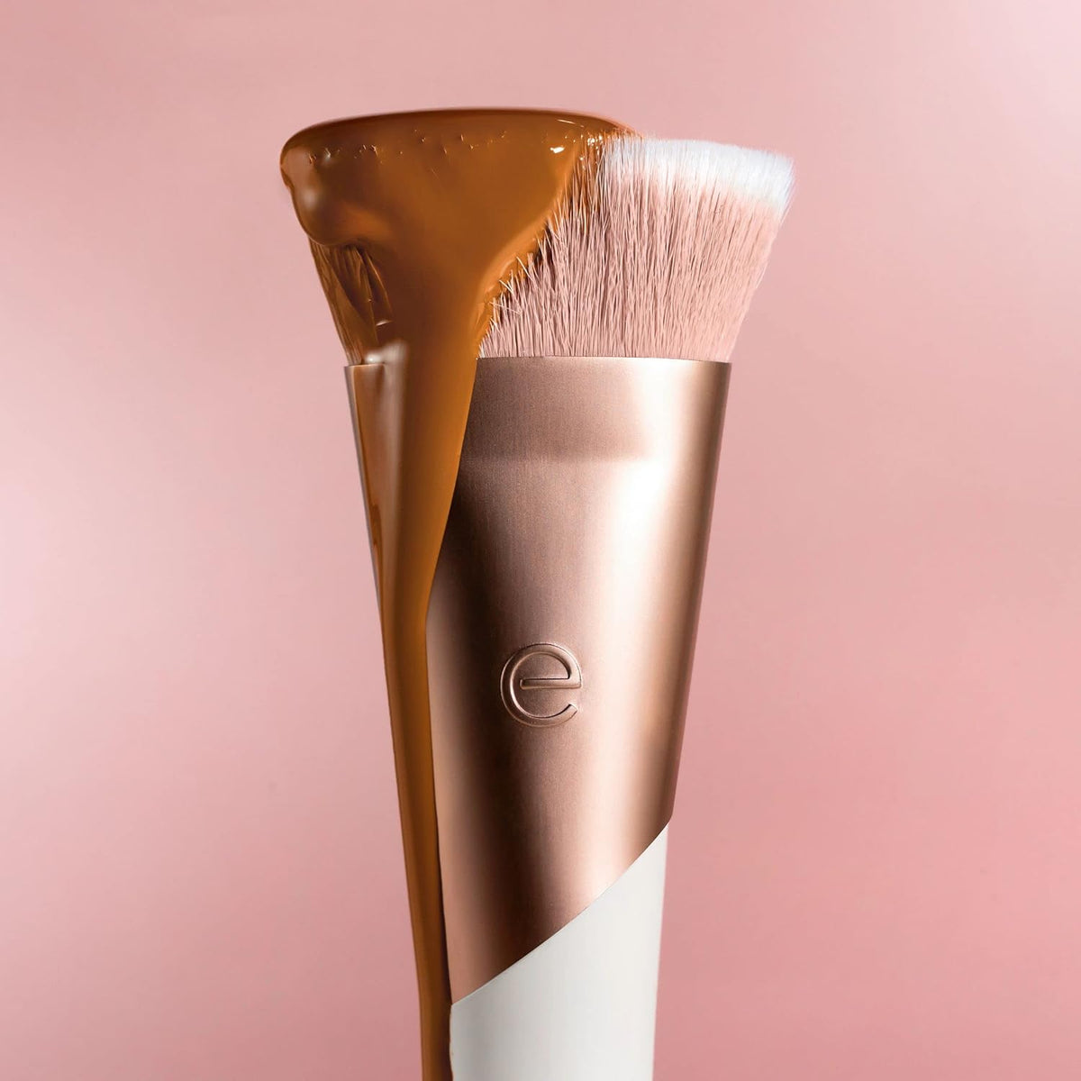 EcoTools Luxe Flawless Foundation Makeup Brush for Liquid, Cream Foundation