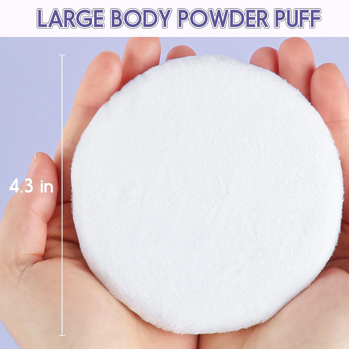 WSYUB Powder Puff, 4.33’’ Powder Puff for Body Powder,Large