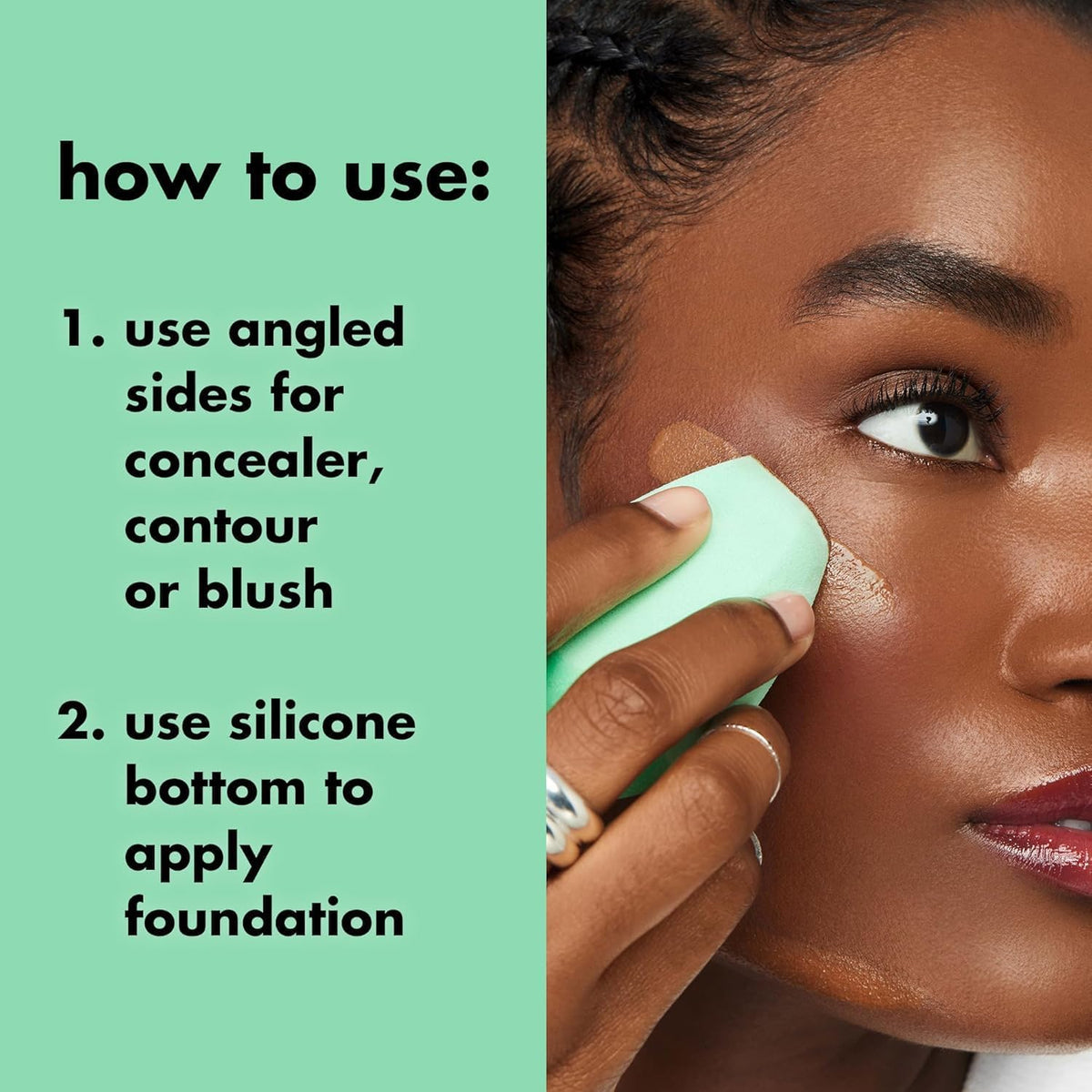 e.l.f. Halo Glow Angled Silicone Face Sponge