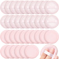 Silifine 40 Pcs White Cotton Powder Puffs, Round Powder Puffs
