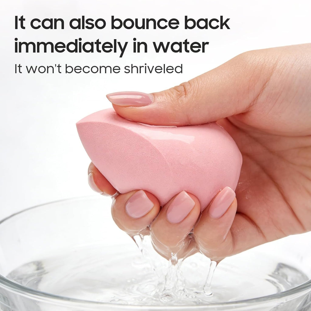 15-Pcs Makeup Sponge Set, Soft Latex-Free Wet&Dry for Foundation, Concealer
