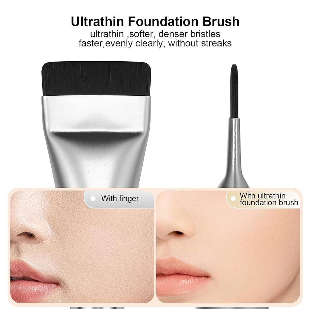 Flat Foundation Brush,Korean Makeup Brush Spatula Facial Brush