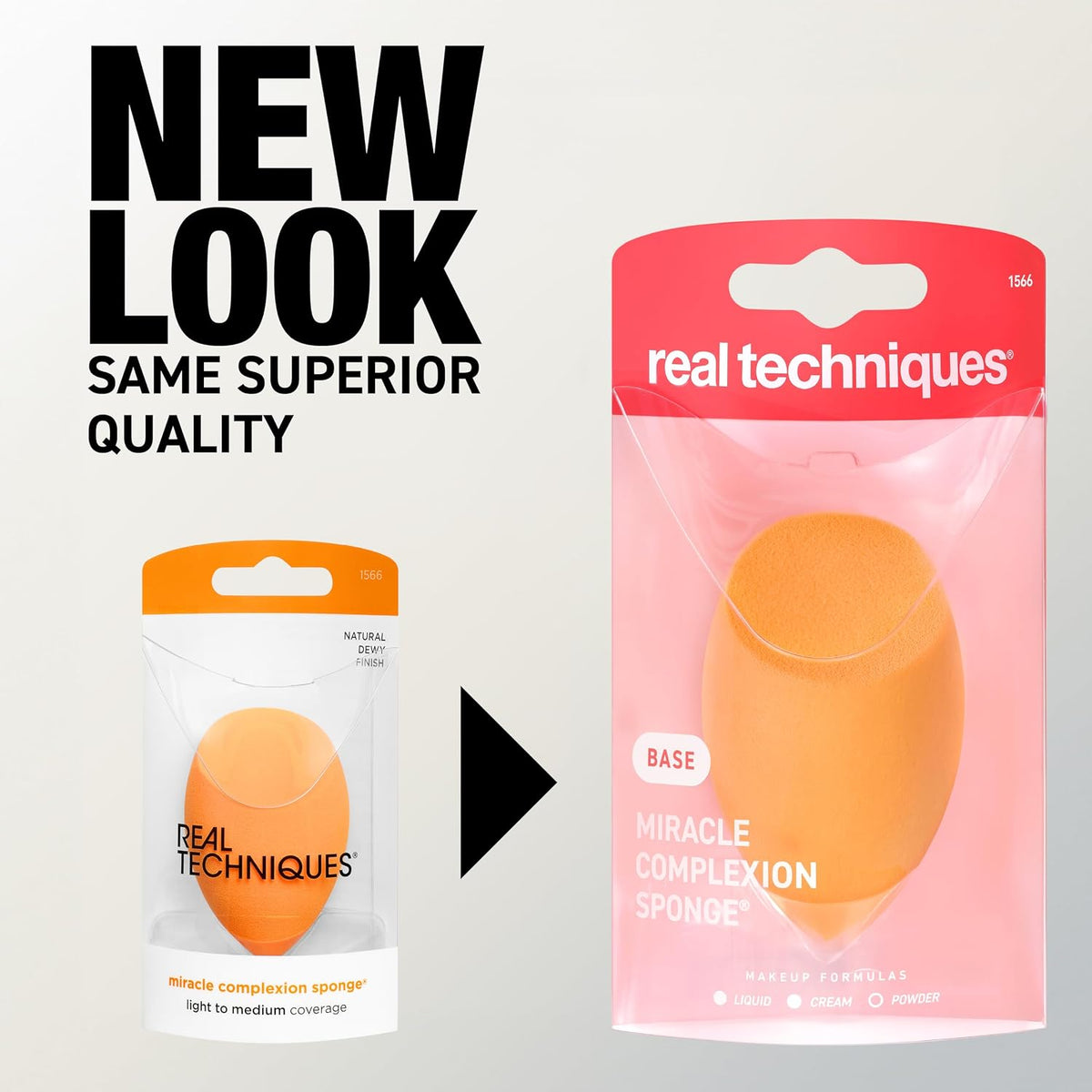 Real Techniques Miracle Complexion Sponge, 4 Pack, Makeup Blending Sponges