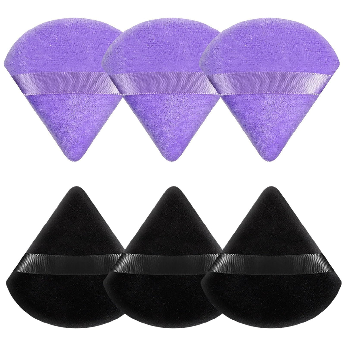Pimoys 6 Pcs Powder Puffs, Triangle Makeup Sponge (Flesh)