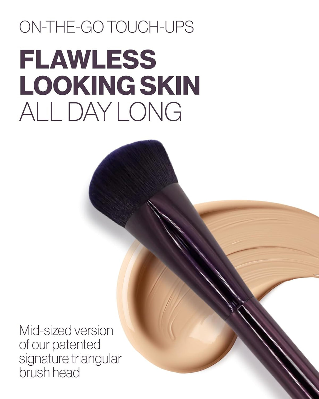 Anisa Beauty Travel Pinnacle Foundation Brush, Lightweight Professional