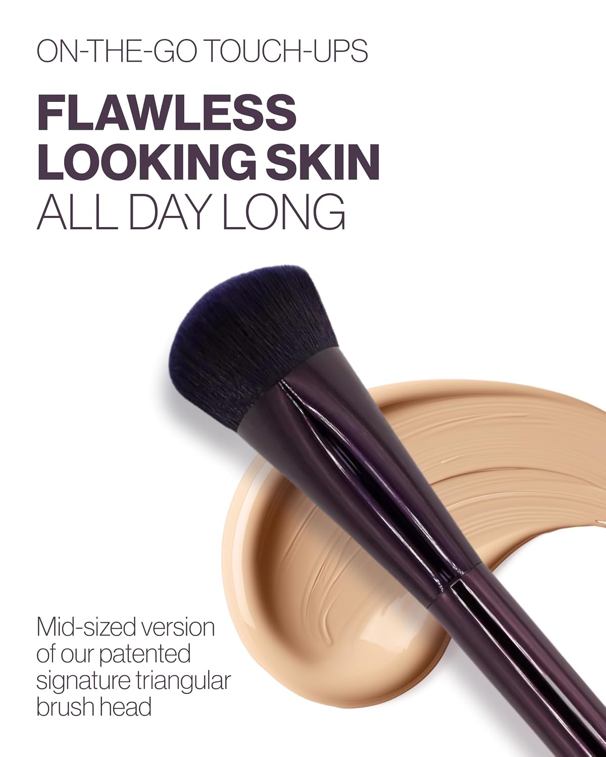 Anisa Beauty Travel Pinnacle Foundation Brush, Lightweight Professional