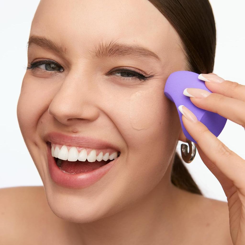 Wonderskin Makeup Sponge - Curve Blender For Foundation, Creams & Powders