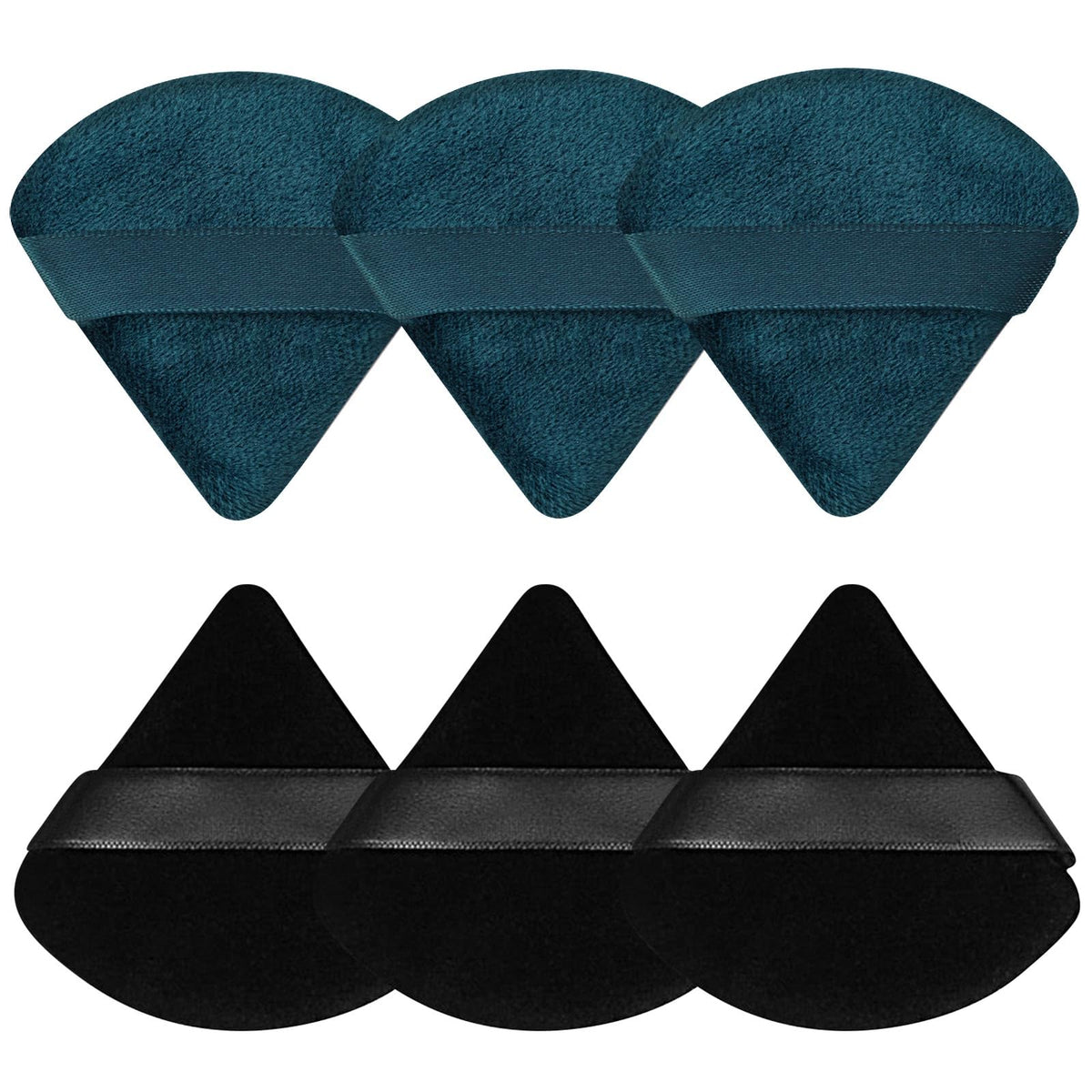 Pimoys 6 Pcs Powder Puffs, Triangle Makeup Sponge (Flesh)