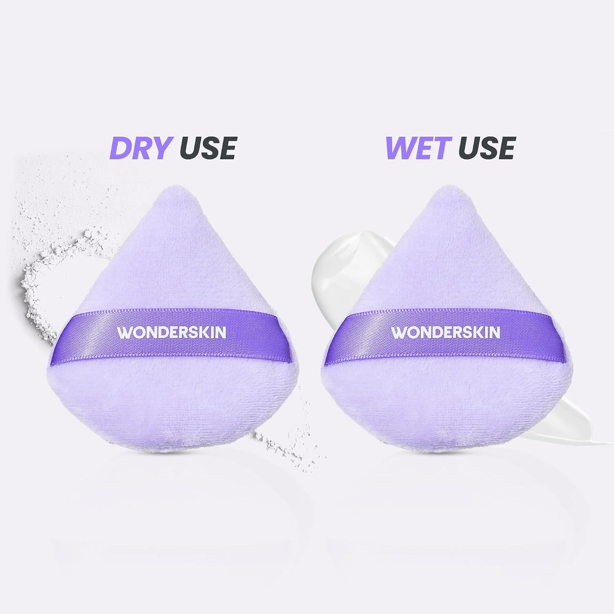 Wonderskin Makeup Puff - Soft Velour Puff for Powder Makeup