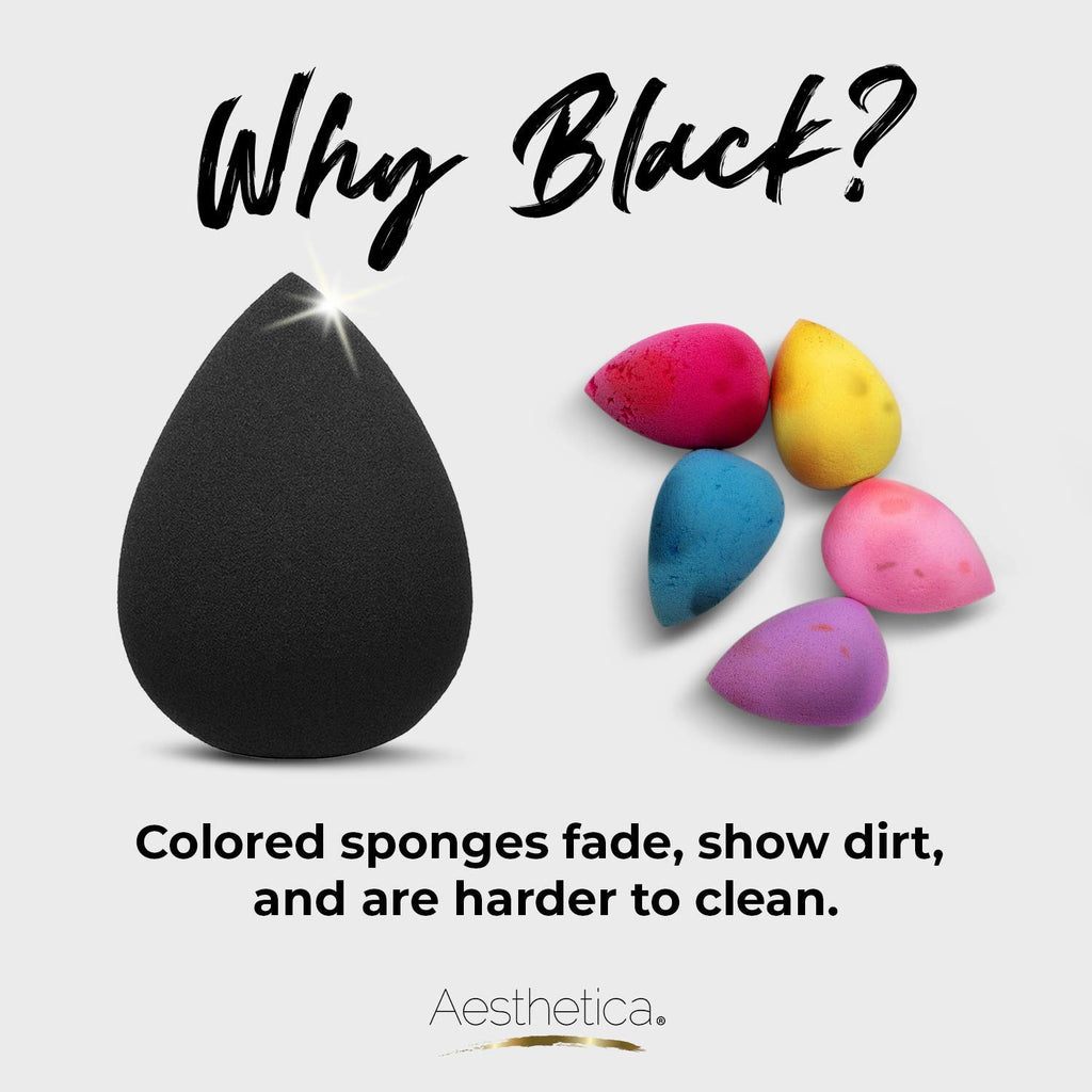Aesthetica Beauty Sponge Blender, Latex Free & Vegan Makeup Sponge Blender