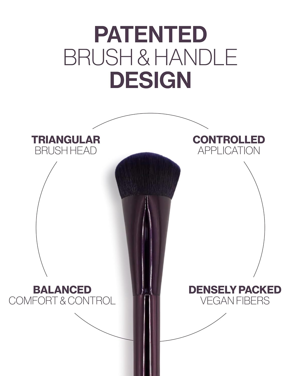 Anisa Beauty Travel Pinnacle Foundation Brush, Lightweight Professional