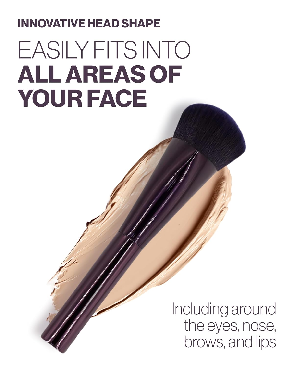 Anisa Beauty Travel Pinnacle Foundation Brush, Lightweight Professional