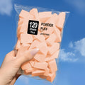 Makeup Sponges Triangle Cosmetic Wedges, 120 Count, for Foundation Blending, Nail Art, Crafts, Painting (White)