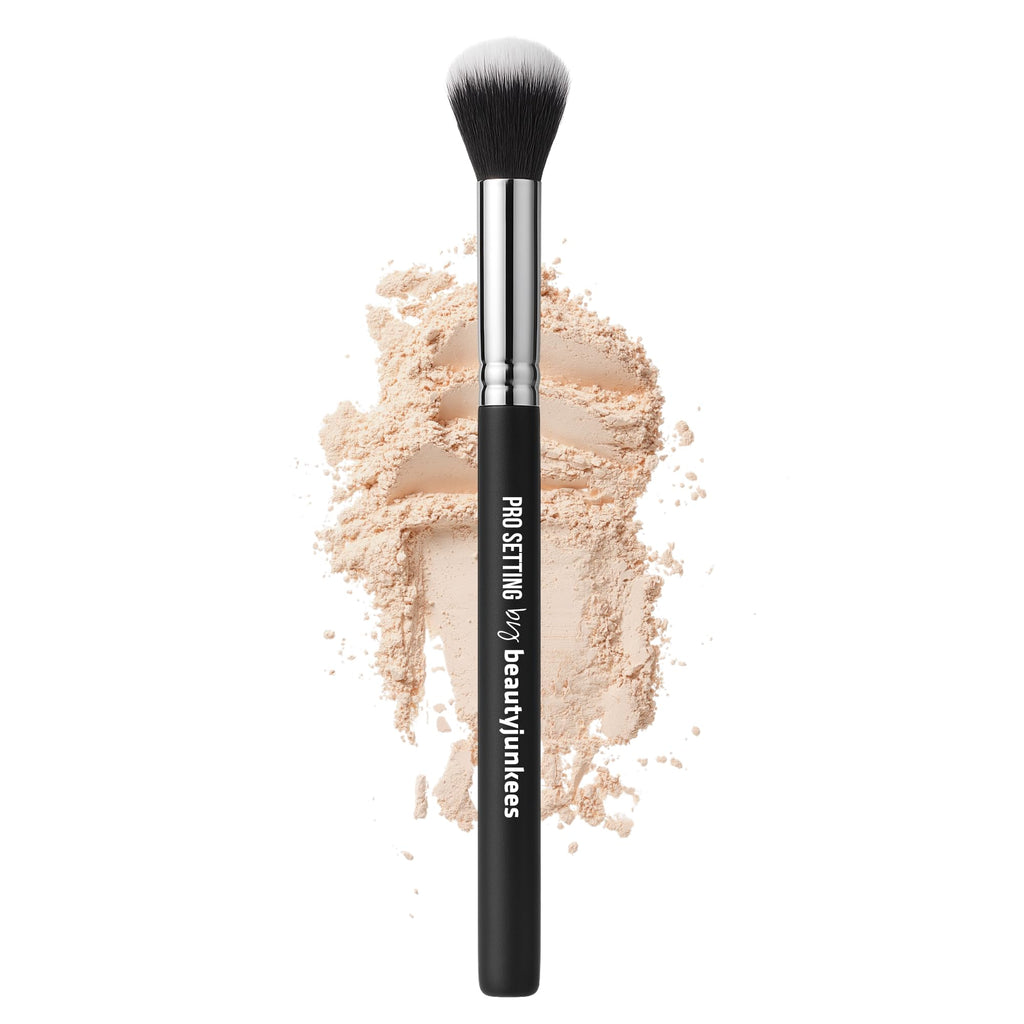 Flat Top Kabuki Foundation Brush - Beauty Junkees Large Dense Synthetic Face Makeup Brushes for Liquid, Cream, Powder Make Up, Buffing, Blending, Stippling Applicator, Brocha Para Base de Maquillaje