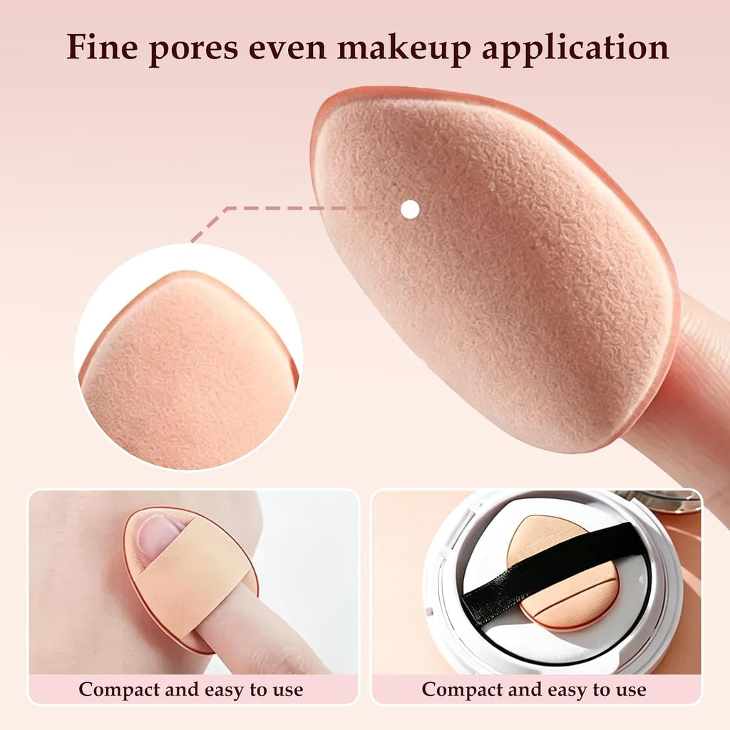 42Pcs Latex Free Mini Makeup Sponge Set w/2 Bonus Powder Puffs