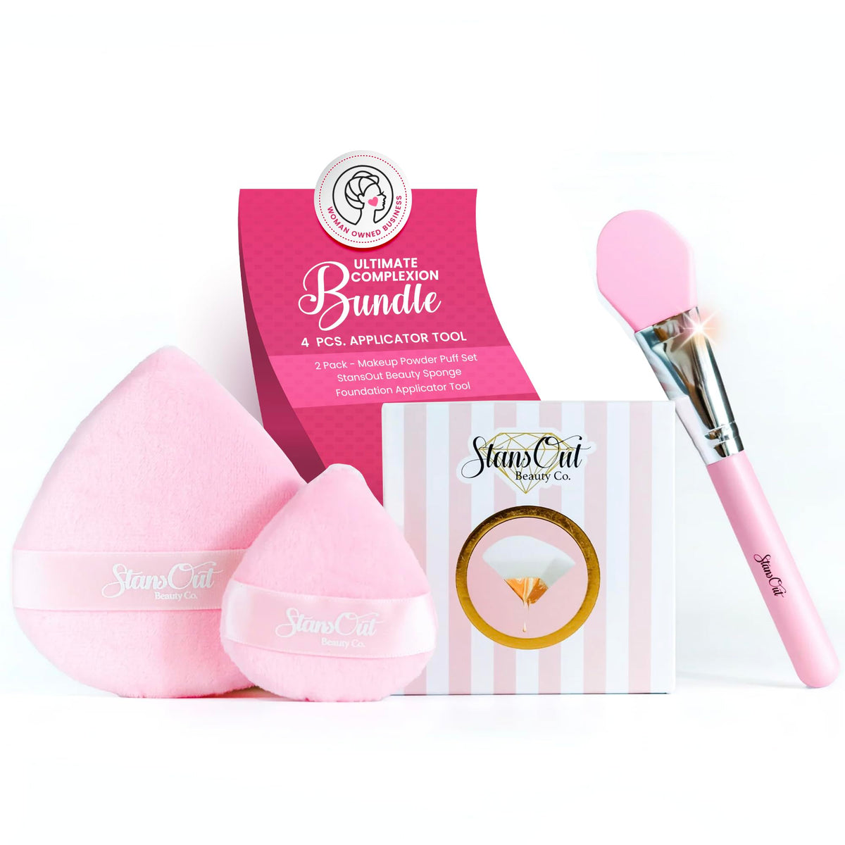 StansOut Memory Foam Makeup Sponge – No-Water-Needed Blender for Liquid, Cream & Powder Foundation – Airbrush Finish, Flawless Application